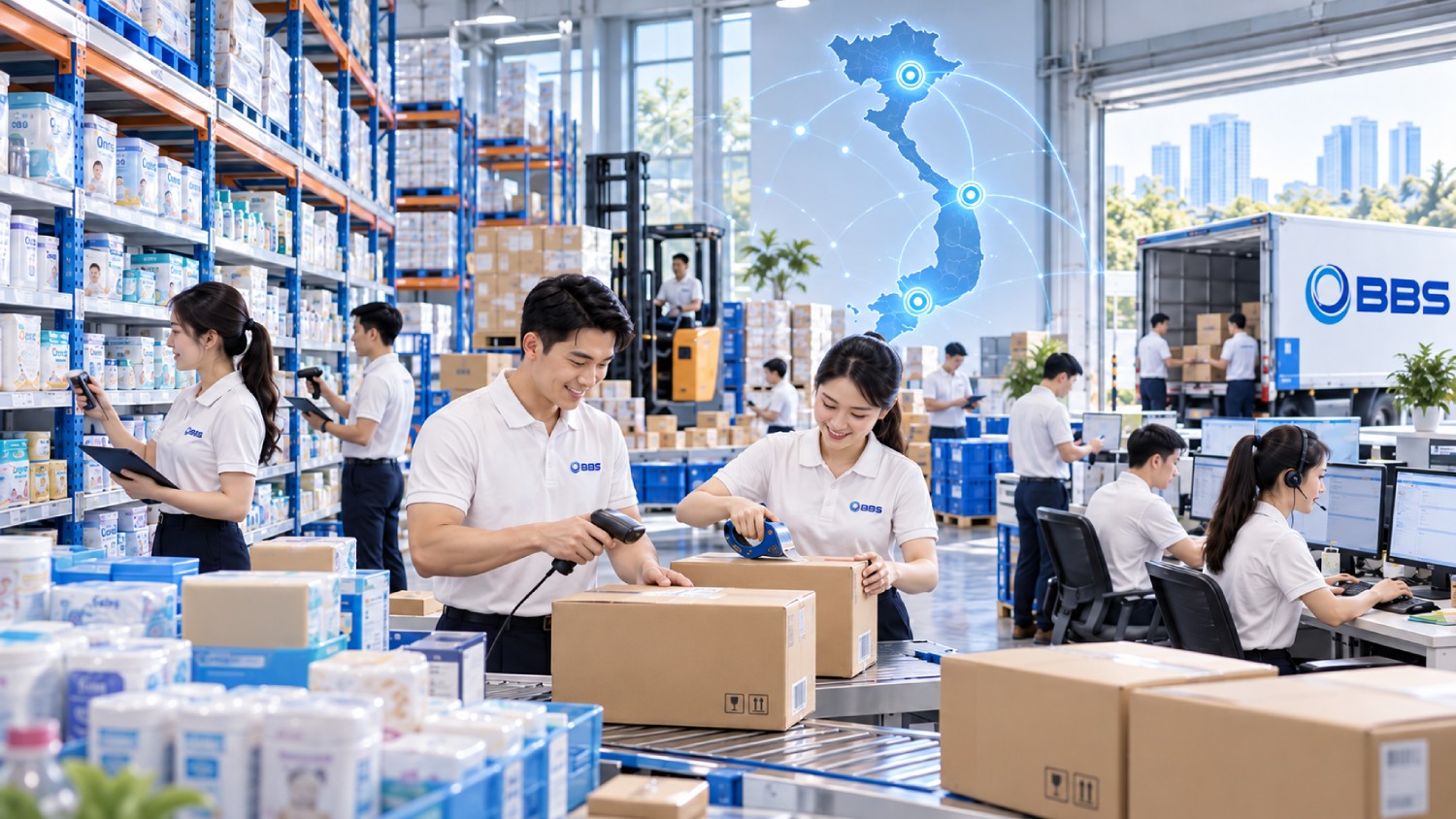 Kho vận và đội ngũ BBS